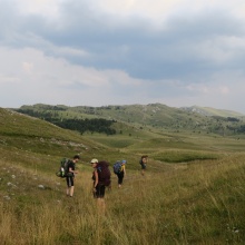 Černá Hora — přechod pohoří Sinjajevina